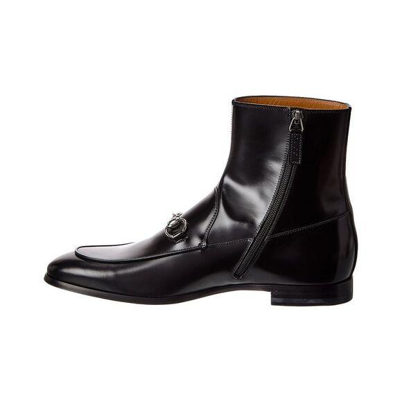 Gucci Horsebit Leather Boot, Black